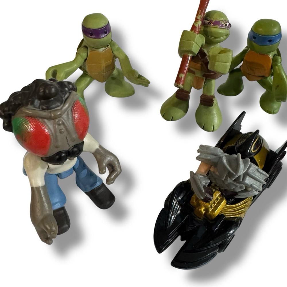 TMNT Teenage Mutant Ninja Turtles MINI Figures 2.5" Lot Of 7‎ - Picture 4 of 12